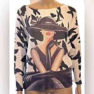 Brand Bazar vogue fashion shirt/sweater. P2P 22” (M)